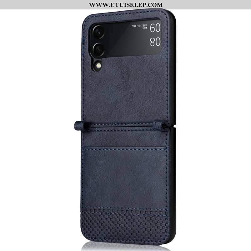 Etui do Samsung Galaxy Z Flip 3 5G Etui Folio Etui Na Karty W Stylu Vintage Ze Skóry